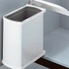 Poubelle de cuisine encastrable sous évier 18L Hailo AS Uno Coloris - Blanc