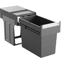 Poubelle de cuisine encastrable 28L Hailo AS Tandem