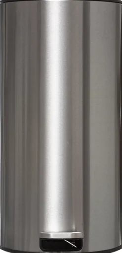 Poubelle de cuisine 30L 5Five en acier inoxydable coloris argent ouverture à pédale Ø.31,5 x H.62 cm