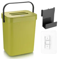 Poubelle de Cuisine Suspendue avec Couvercle vert