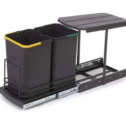 Poubelle de recyclage 2 bacs 12 litres Recycle