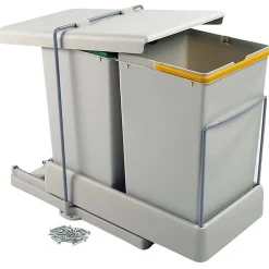 Poubelle de recyclage extraction automatique 2 conteneurs de 14 litres