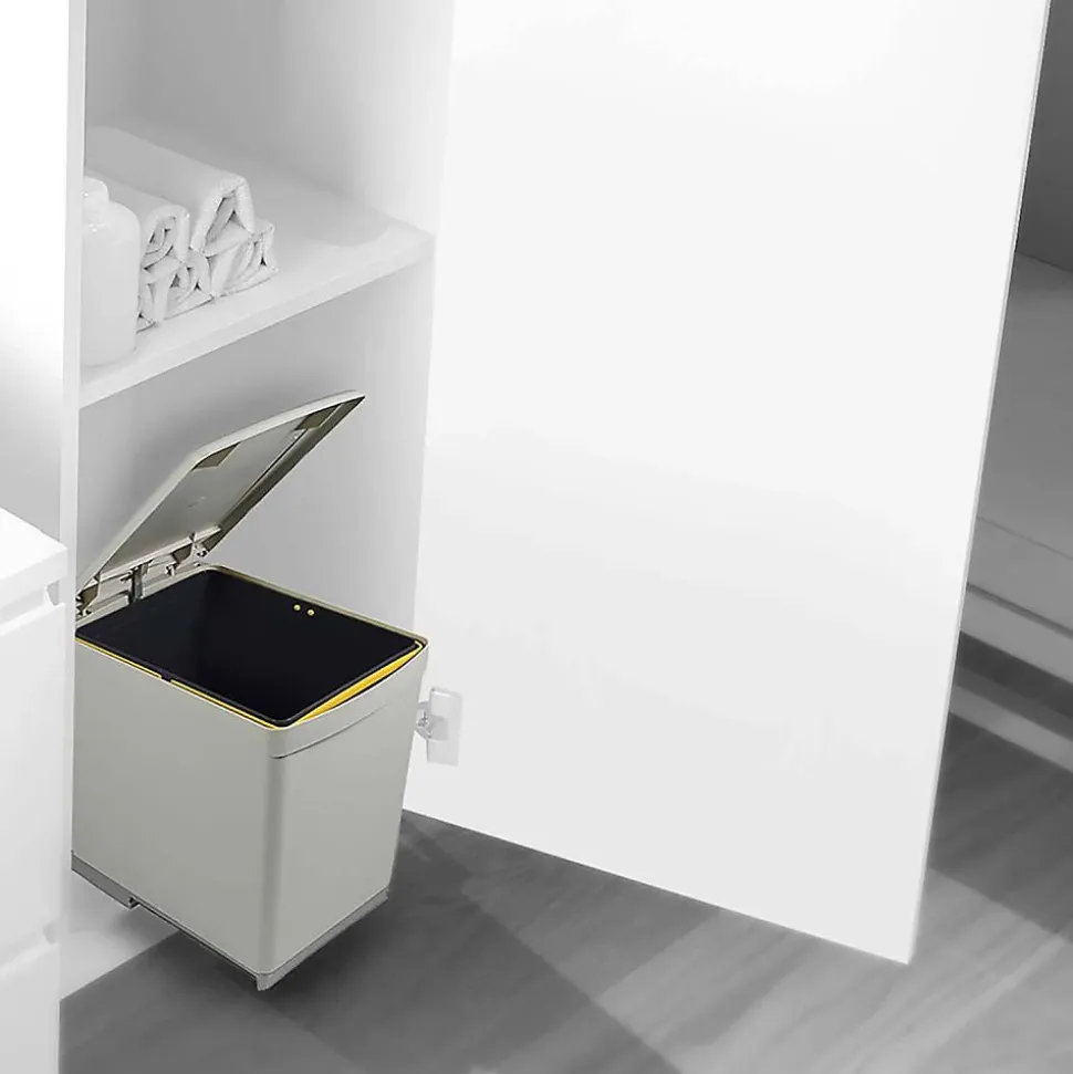 Poubelle de recyclage fixation inférieure et extraction manuelle 16 litres