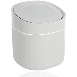 Poubelle de table de 0,5L avec couvercle blanc
