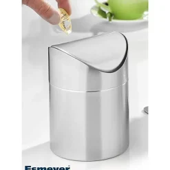 Poubelle de table en Inox brossée Swing