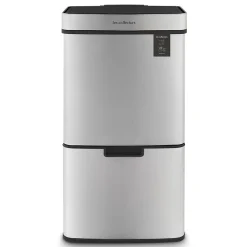 Poubelle de tri à capteur 69L, inox edition - 1012
