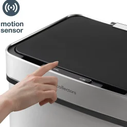 Poubelle de tri à capteur 69L, inox edition - 1012