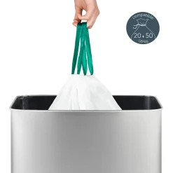 Poubelle de tri à capteur 64L, inox edition - 1010