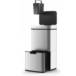 Poubelle de tri 2 compartiments Kitchen Move Narvik inox 75 L