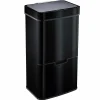 Poubelle de tri 2 compartiments Kitchen Move Narvik noir 75 L