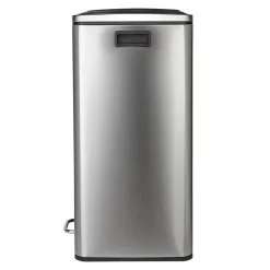 Poubelle de tri à pédale 2 x 30L, inox edition - 904
