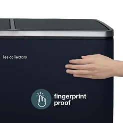 Poubelle de tri à pédale 2 x 30L, blue grey edition - 906