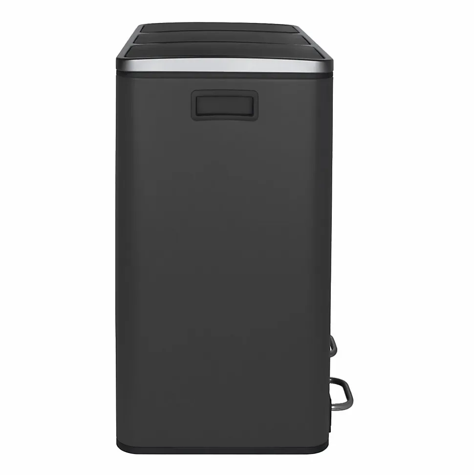 Poubelle de tri à pédale 3 x 18 L, grey edition - 990