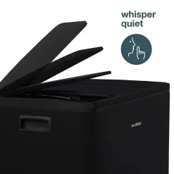 Poubelle de tri à pédale 3 x 18 L, black edition - 988