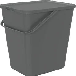 Poubelle de tri avec poignée 30 L Loops Sundis H. 52,9 cm gris