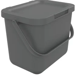 Poubelle de tri avec poignée 6 L Loops Sundis H. 18,7 cm gris