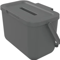 Poubelle de tri avec poignée 4 L Loops Sundis H. 14 cm gris