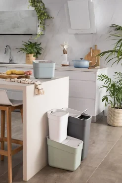 Poubelle de tri Curver Ready to collect bleu 5 L