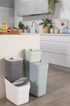 Poubelle de tri Curver Ready to collect bleu 30 L