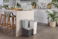 Poubelle de tri Curver Ready to collect gris 5 L