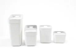 Poubelle de tri Curver Ready to collect blanc 5 L