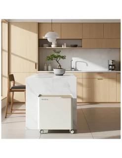Poubelle de tri ECOBOX 60 L, Design compact sur roulettes