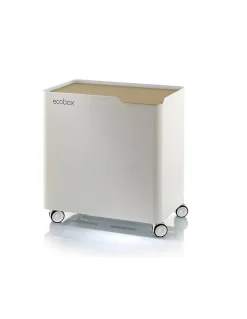 Poubelle de tri ECOBOX 60 L, Design compact sur roulettes