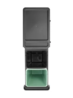 Poubelle de tri encastrable Brabantia Sort & Go 2 x 30 L vert clair