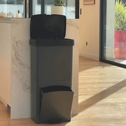 Poubelle de tri Kitchen Move Picea gris 70 L