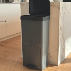 Poubelle de tri Kitchen Move Picea gris 70 L