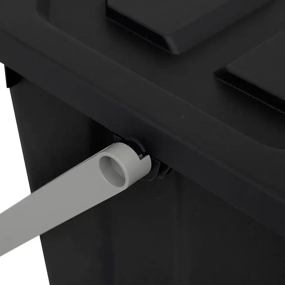 Poubelle de tri 24L en plastique noir - Noir- 5five