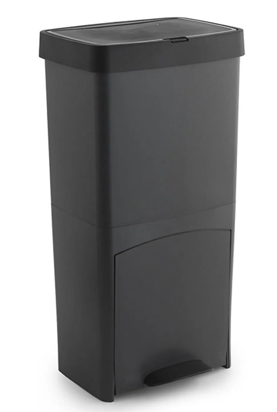 Poubelle de tri sélectif à pédale, poubelle de recyclage, 70 L