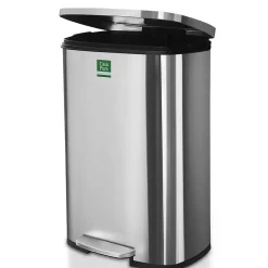 Poubelle Dustin Fermeture automatique Acier inoxydable Capacité: 50 Litres