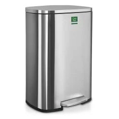 Poubelle Dustin Fermeture automatique Acier inoxydable Capacité: 50 Litres