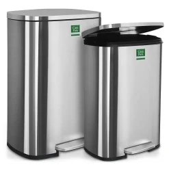 Poubelle Dustin Fermeture automatique Acier inoxydable Capacité: 30 Litres