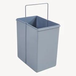 Poubelle encastrable Froland 1 x 20L 34 x 26 x 42 cm gris en.casa