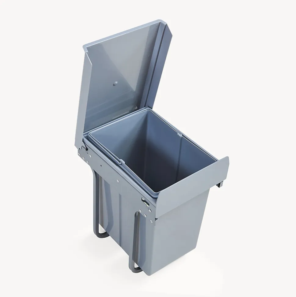 Poubelle encastrable Froland 1 x 20L 34 x 26 x 42 cm gris en.casa
