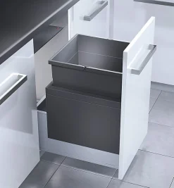 Poubelle encastrable pour meuble coulissant 55L Hailo Triple XL