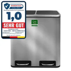 Poubelle Félix Système de séparation Acier inoxydable 2 x 30 litres -60 litres - Floordirekt