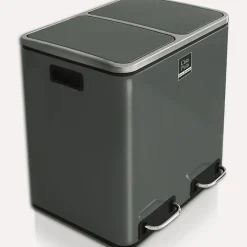 Poubelle Félix Système de séparation Anthracite 2 x 15 litres -30 litres - Floordirekt
