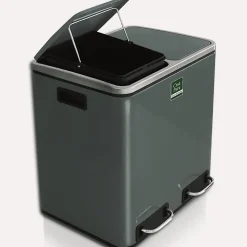 Poubelle Félix Système de séparation Anthracite 2 x 15 litres -30 litres - Floordirekt