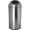 Poubelle inox the dome avec couvercle "push" 50 litres