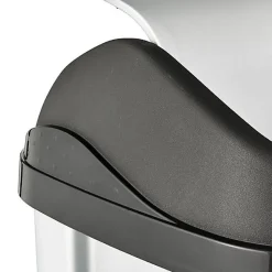 Poubelle plastique à couvercle basculant 50 litres - Gris Clair