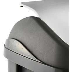 Poubelle plastique à couvercle basculant 50 litres - Gris Foncé