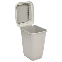 Poubelle plastique 10L Beige - Noir- 5five