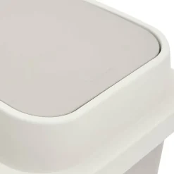 Poubelle plastique 10L Beige - Noir- 5five