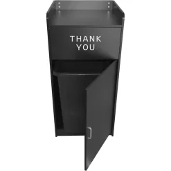 Poubelle Porte-Plateau Noire - 100L