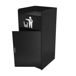 Poubelle Porte-Plateau Noire - 100L