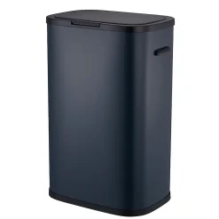 Poubelle push inox PORTLAND gris 60L