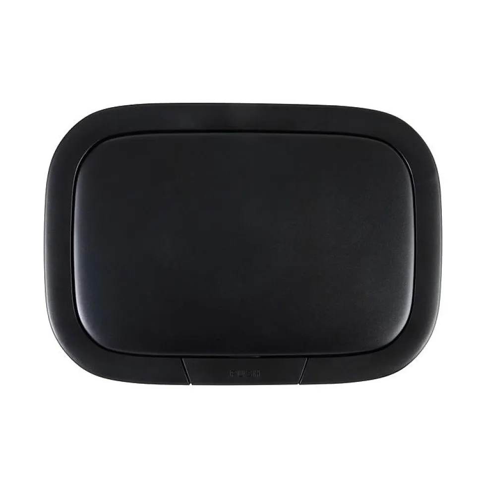 Poubelle push inox PORTLAND gris 60L